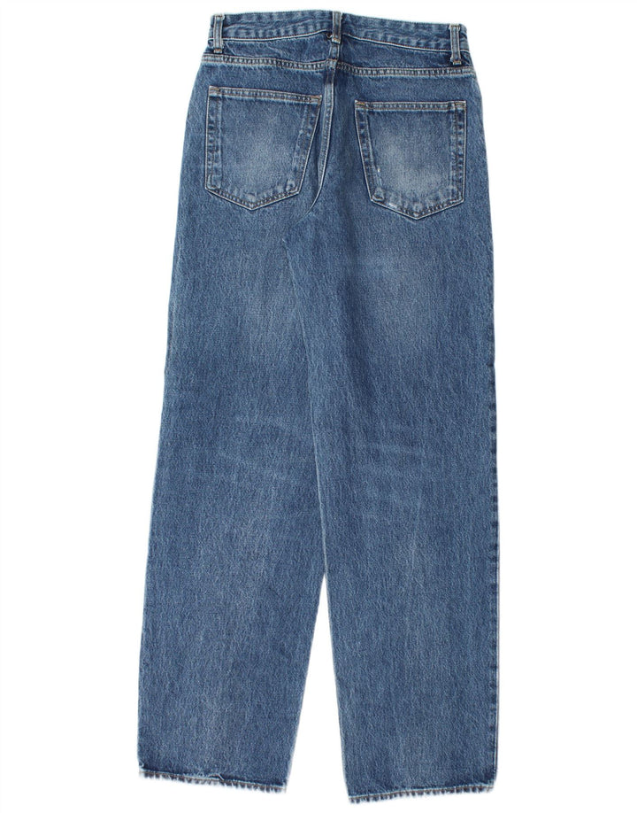 Zara Damen Straight Jeans EU 38 Small W28 L32 Blau