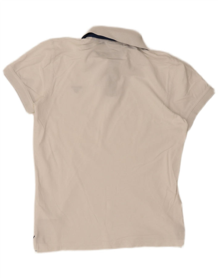 Gant Herren-Poloshirt, Größe S, weiße Baumwolle