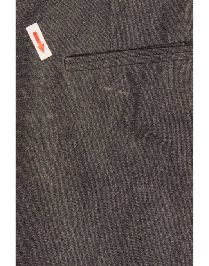 Gerade Chino-Hose für Herren von Zara, EU 44, Größe L, W34, L29, Grau, Polyester