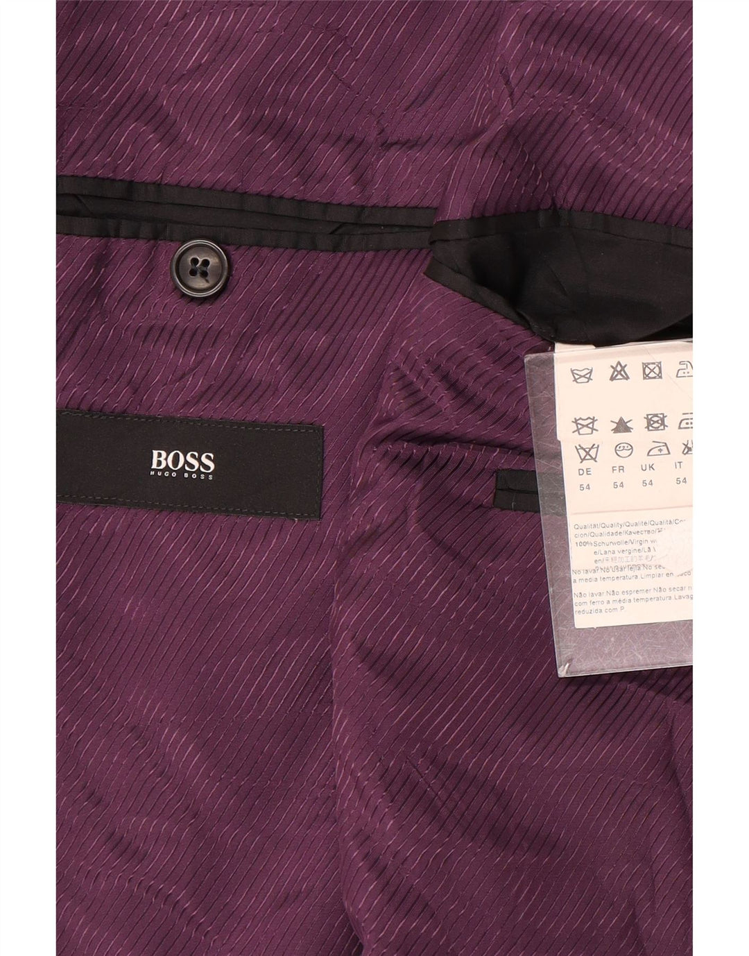 Hugo Boss Herren-Blazer mit 2 Knöpfen, EU 54, 2XL, graue Wolle