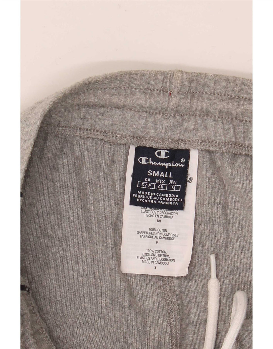 Champion Herren Sportshorts mit Grafik, Größe S, Grau, Baumwolle