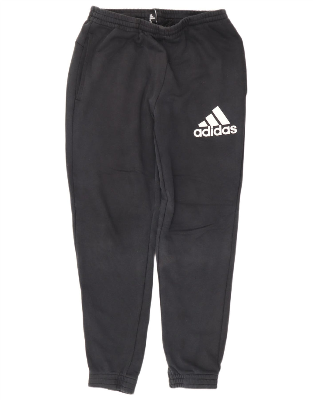 ADIDAS Mens Graphic Tracksuit Trousers Joggers Medium  Black Cotton