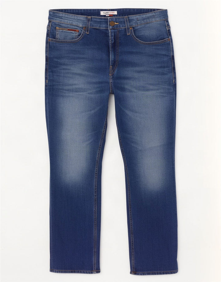 Tommy Hilfiger Herren Slim Jeans W32 L32 Blaue Baumwolle
