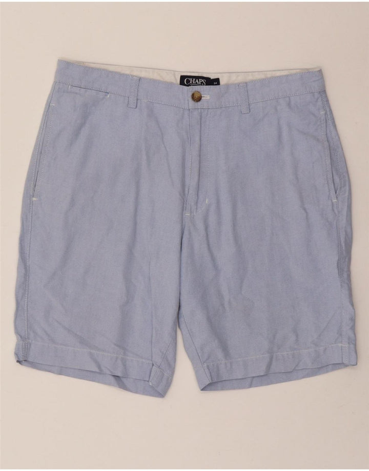 CHAPS Mens Chino Shorts W34 Large  Blue Cotton Vintage Chaps and Second-Hand Chaps from Messina Hembry 