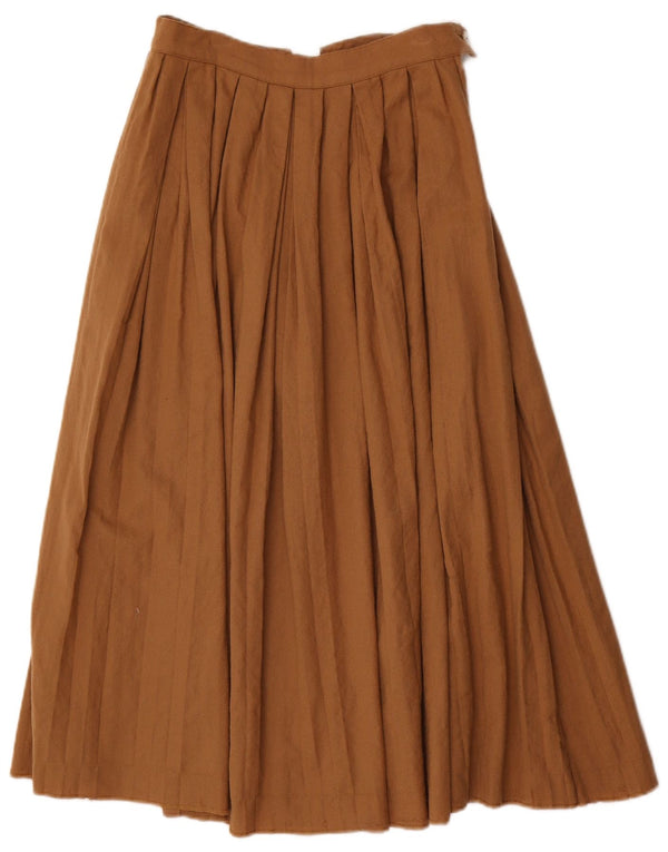 Marella Womens High Waist Flared Rock UK 12 Medium W26 Braun