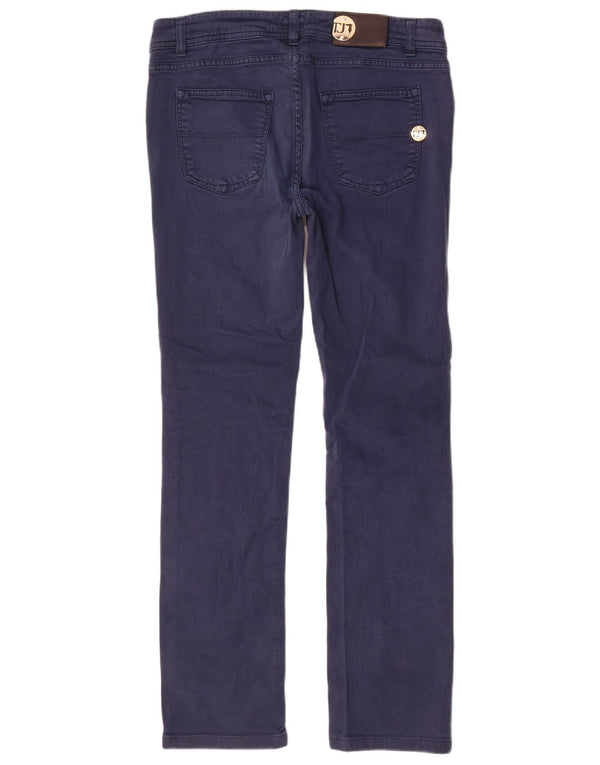 Trussardi Slim-Freizeithose für Damen, W30 L30, marineblaue Baumwolle