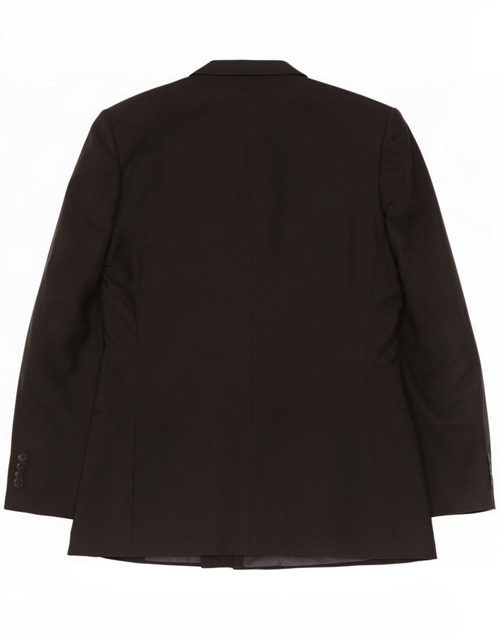 Valentino Herren-Blazer, zweireihig, IT 50, groß, schwarze Schurwolle