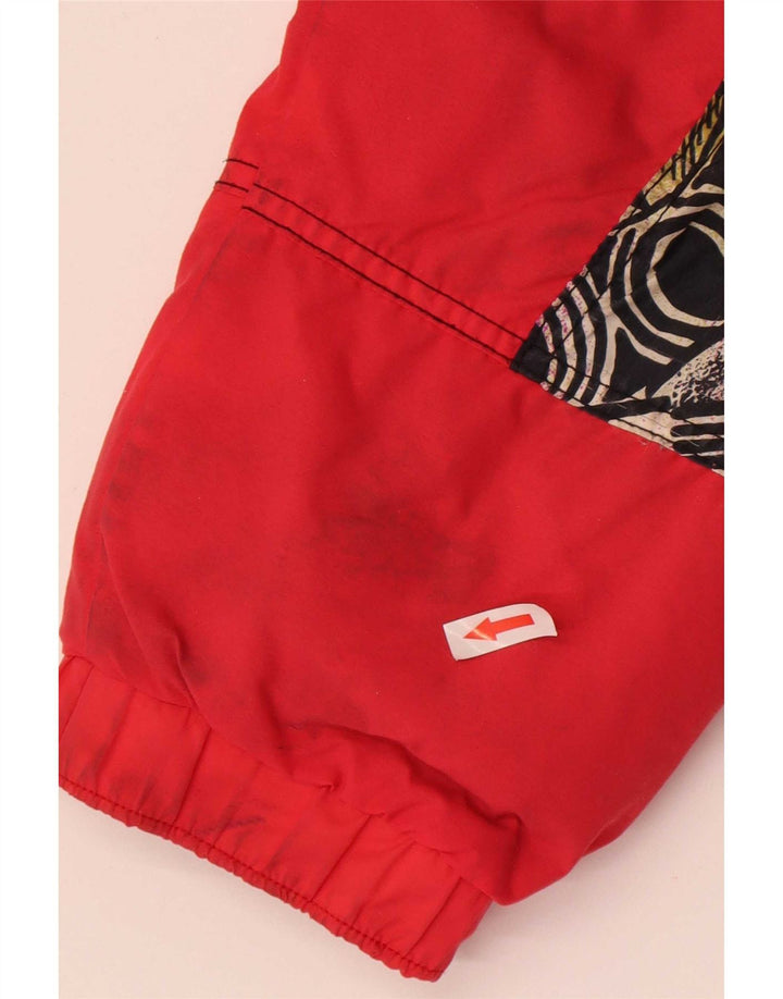 Capt. Cook Herren-Skijacke mit Grafik, UK 40, Größe L, Rot, Colourblock-Polyamid