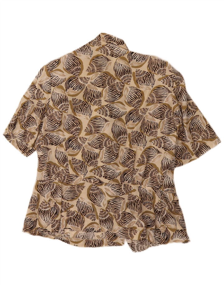 EVAN PICONE Damen Cardigan Top US 8 Mittelgrüner Tierdruck