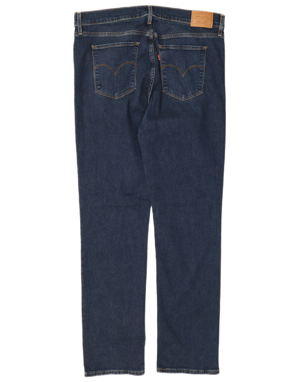 Levi's Damen 314 Shaping Straight Jeans W32 L32 Marineblaue Baumwolle