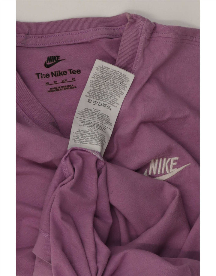 Nike Herren T-Shirt Top XS Lila Baumwolle
