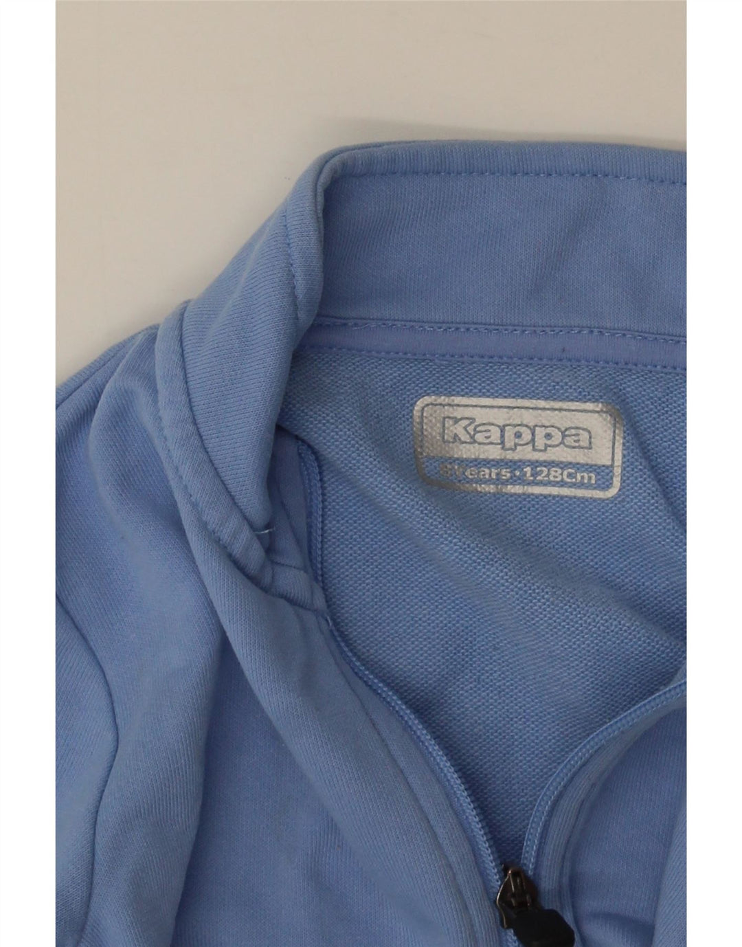 KAPPA Mädchen-Trainingsanzug-Top-Jacke, 7–8 Jahre, Blau