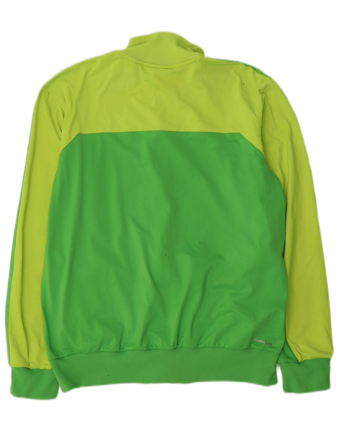 Adidas Herren Climalite-Trainingsanzug-Top-Jacke, groß, grün, Farbblock