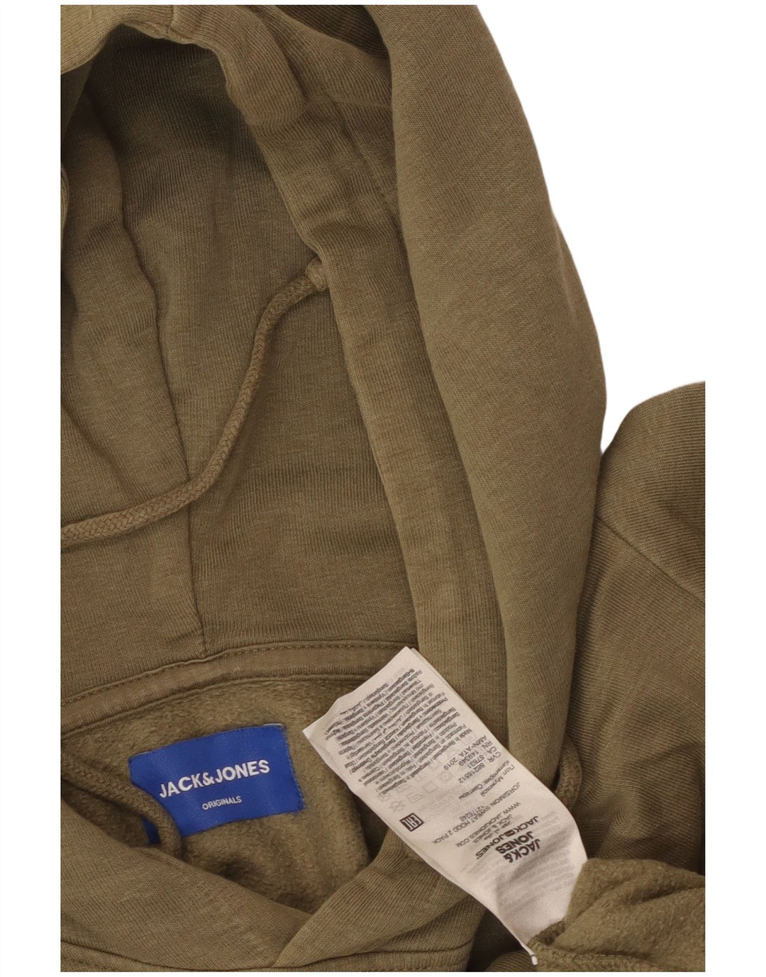 JACK & JONES Herren-Kapuzenpullover aus mittlerer Khaki-Baumwolle