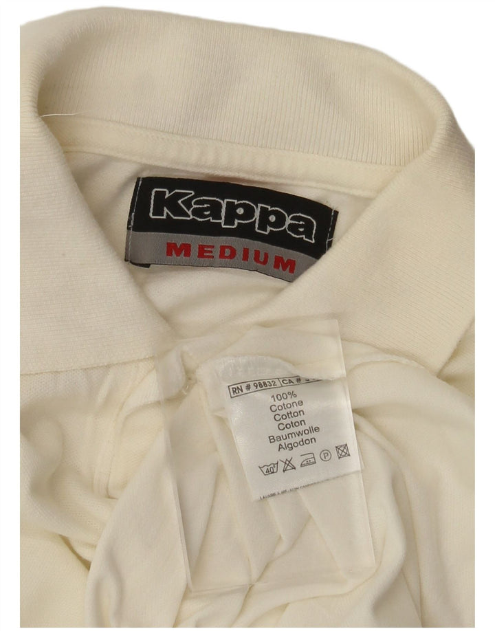 Kappa Herren-Poloshirt aus mittelweißer Baumwolle