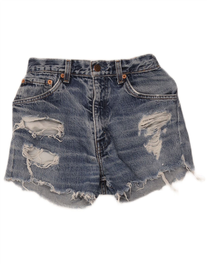 Levi's Damen Distressed Denim Shorts W24 XS Blau