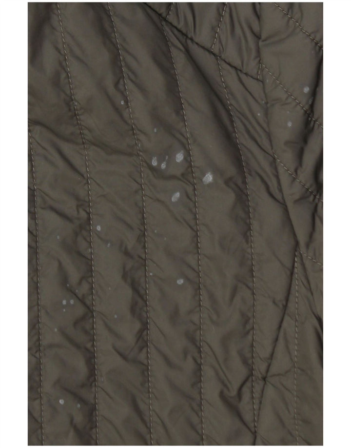 ARMANI JEANS Herren Wattierte Jacke UK 36 Small Khaki Polyamid