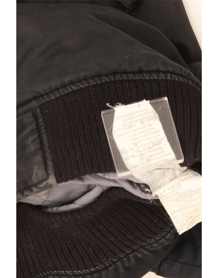 Jack & Jones Herren-Utility-Jacke UK 40 Large aus schwarzer Baumwolle
