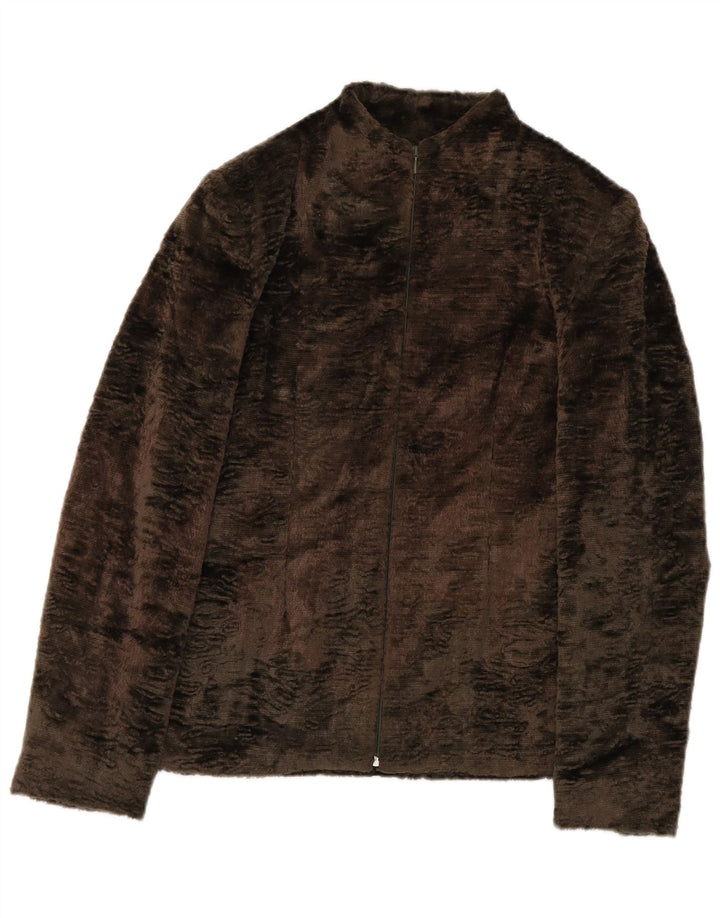 Divina Damen Bomberjacke UK 8 Small Khaki Baumwolle