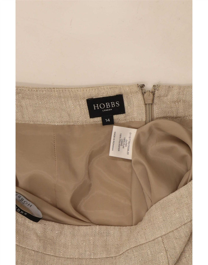 Hobbs Damen Bleistiftrock UK 14 Large W32 Beige
