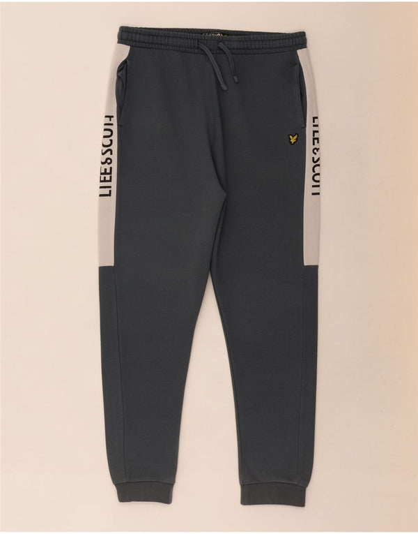 Lyle & Scott Jungen-Trainingshose, Jogginghose, 14–15 Jahre, Grau, Farbblock