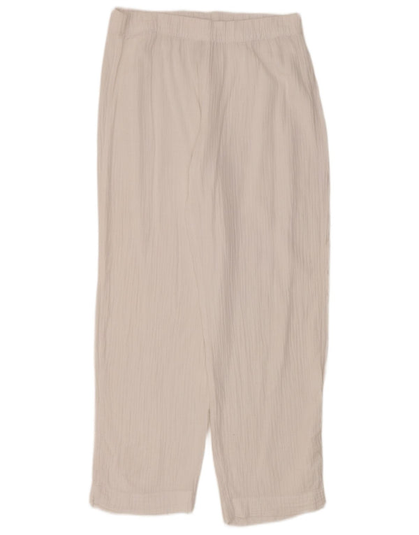 Marks & Spencer Damen-Freizeithose mit lockerer Passform, UK 10, Größe S, W32, L30, Weiß