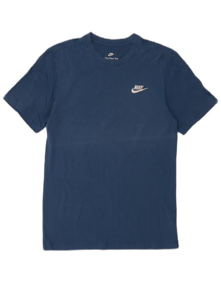 Nike Herren T-Shirt Top XS Blaue Baumwolle