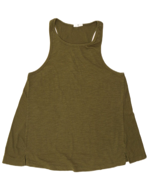 Roxy Damen-Trägershirt, UK-Gr. 10, Größe S, Khaki, gefleckt