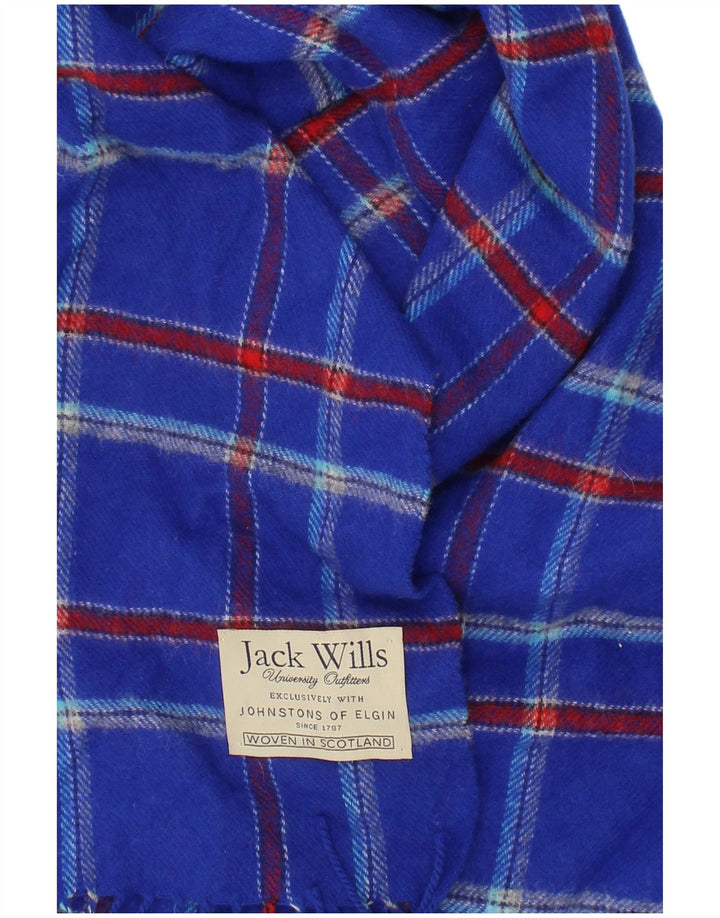 Jack Wills Herren-Strickschal, Einheitsgröße, blau kariert, klassisch