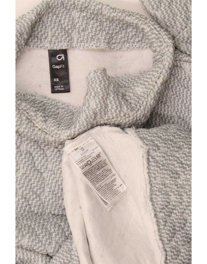 Gap Damen-Sweatshirt in Übergröße, Gr. 6, XS, grau gestreift, Polyester