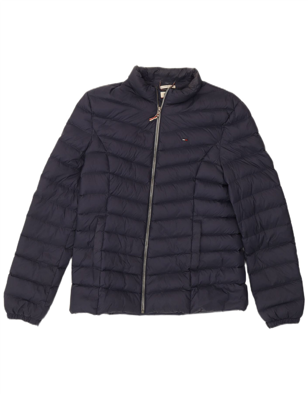 TOMMY HILFIGER Girls Padded Jacket 15-16 Years XL Navy Blue Nylon Vintage Tommy Hilfiger and Second-Hand Tommy Hilfiger from Messina Hembry 