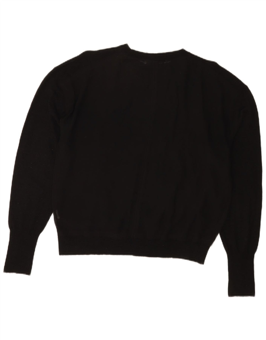 Zara Damen-Pullover, übergroß, U-Boot-Ausschnitt, Gr. 14, mittelschwarz