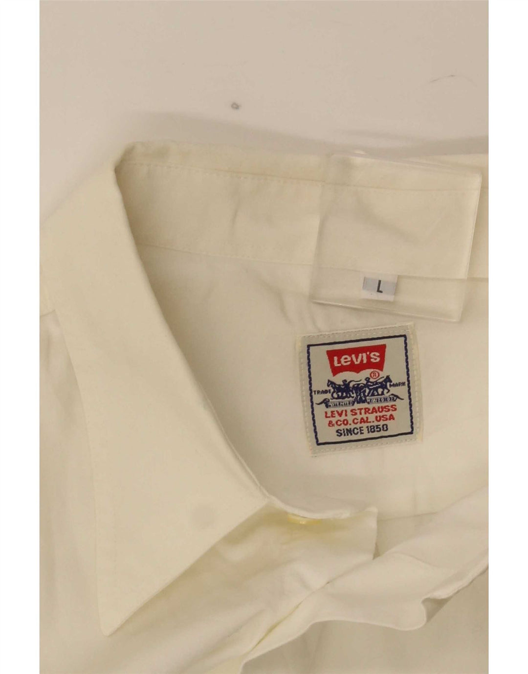 Levi's Herren Kurzarmhemd Large Weiß