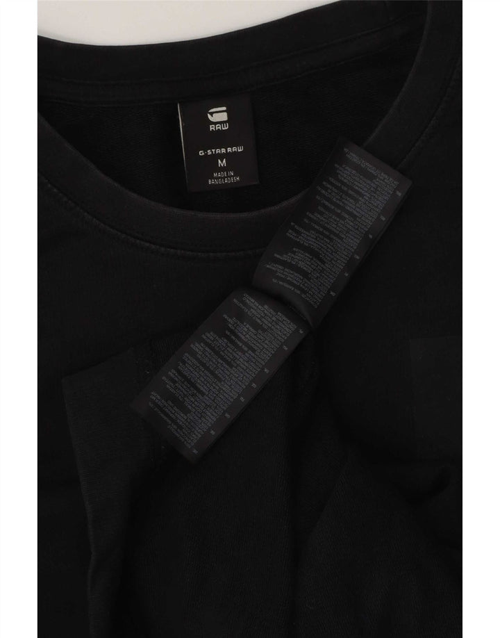 G-Star Herren-Sweatshirt-Pullover aus mittelschwarzer Baumwolle