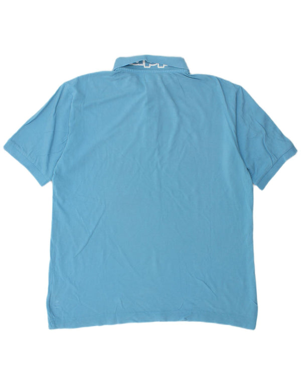 Kappa Herren Grafik-Poloshirt XL, blaue Baumwolle