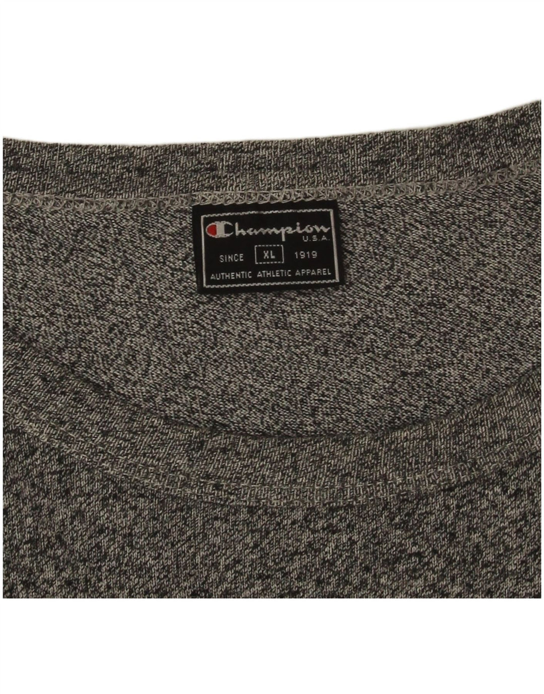 Champion Herren Grafik-T-Shirt-Oberteil XL Grau meliert