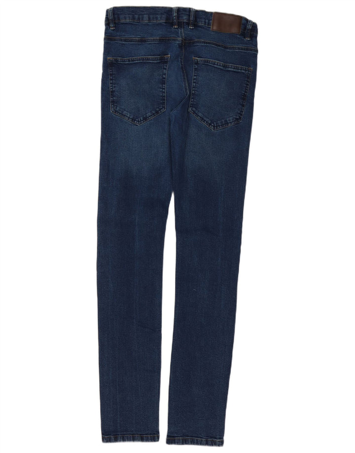 French Connection Herren Slim Jeans W32 L34 Blaue Baumwolle
