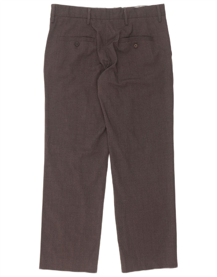 Gerade Freizeithose für Herren von Zara, Größe M, W32, L29, Grau, Polyester