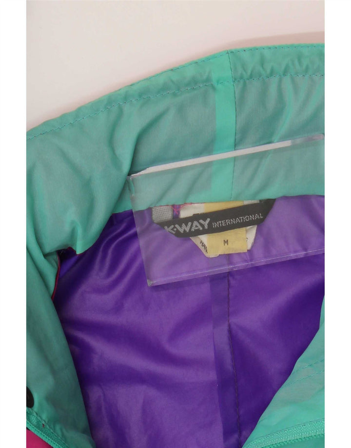 K-Way Herren-Regenjacke mit Grafik, UK 38, mittelgroß, mehrfarbig, Farbblock