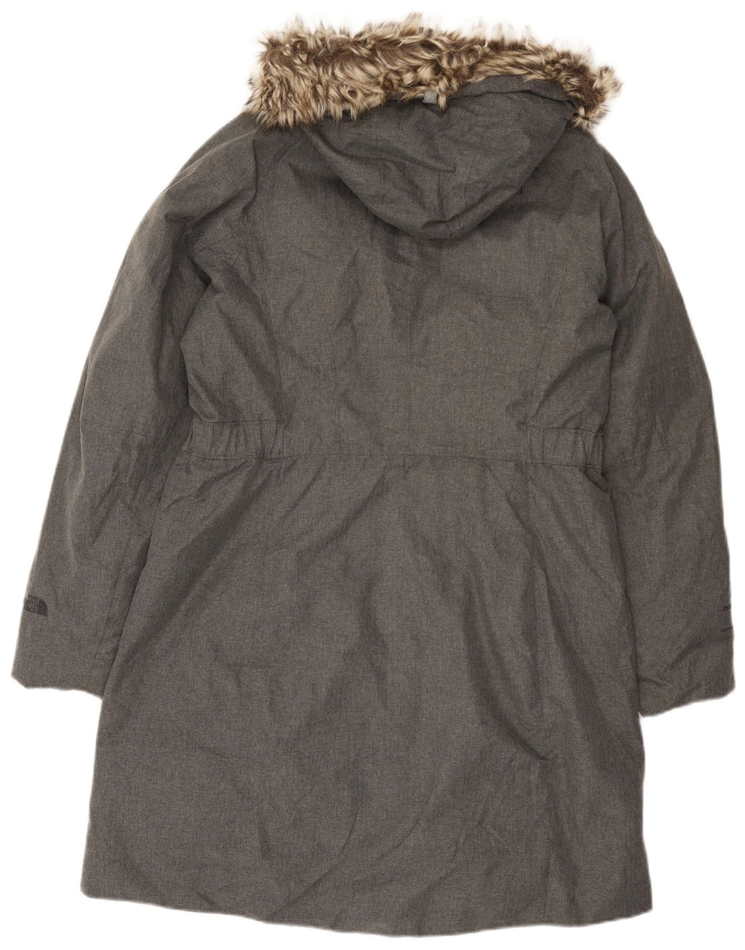 The North Face Wattierter Damenmantel mit Kapuze, UK 16, Größe L, Grau, Polyester