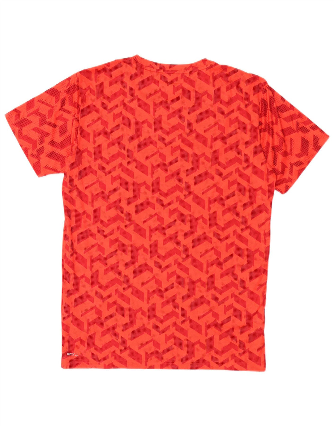 Puma Herren T-Shirt Top Small Rot Geometrisch Polyester