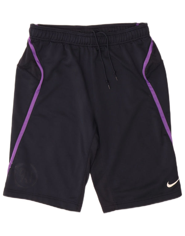 Nike Herren-Sportshorts, Mittelgroßes marineblaues Colourblock-Polyester