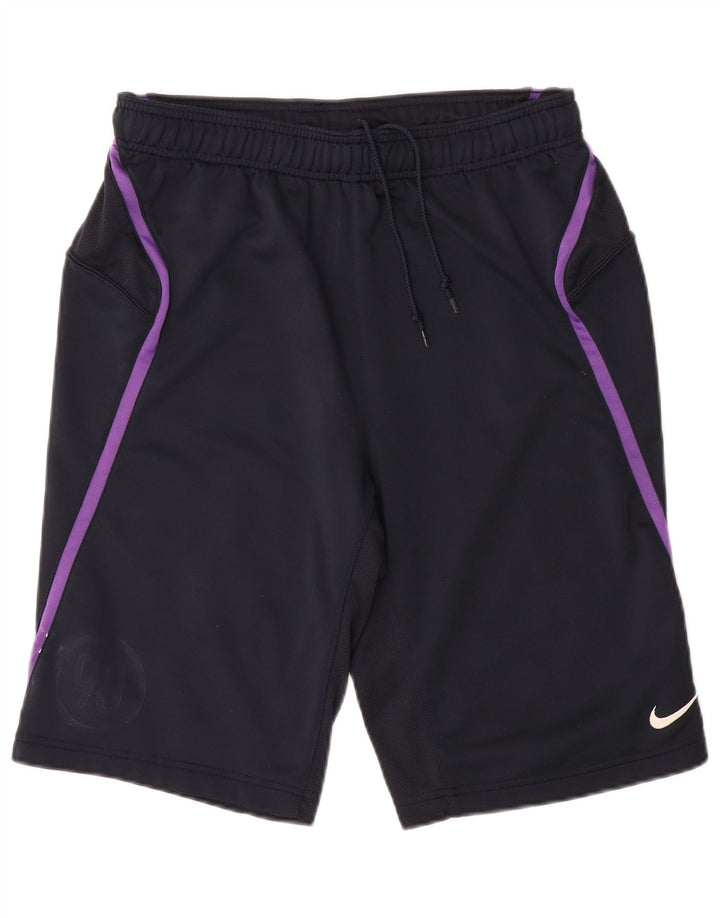 Nike Herren-Sportshorts, Mittelgroßes marineblaues Colourblock-Polyester