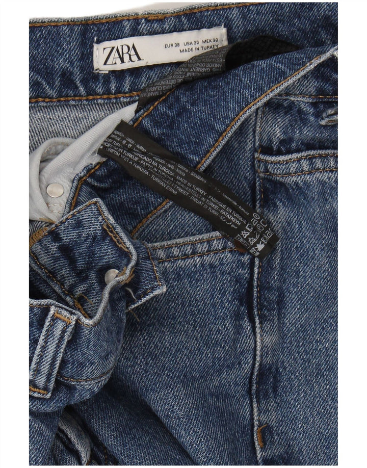 ZARA Mens Straight Jeans EU 38 Small W30 L27 Blue Cotton