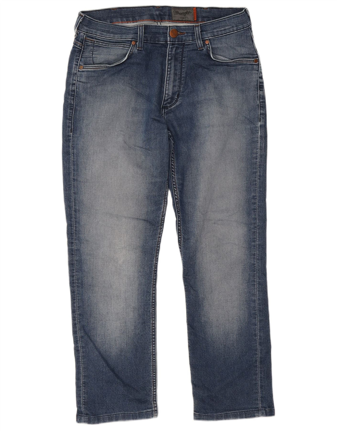 Wrangler Herren Greensboro Straight Jeans W30 L30 Blau