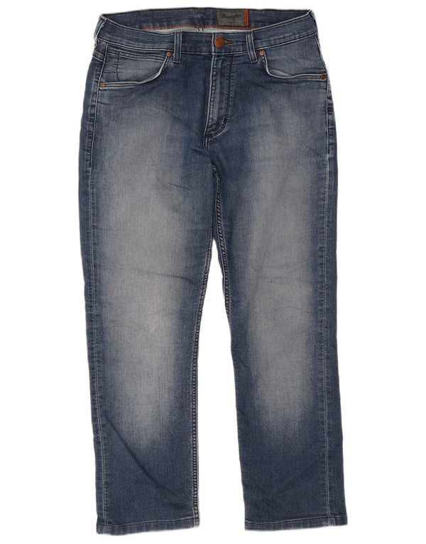 Wrangler Herren Greensboro Straight Jeans W30 L30 Blau