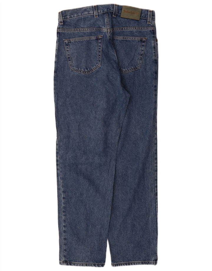 Timberland Herren Straight Jeans W31 L30 Blaue Baumwolle
