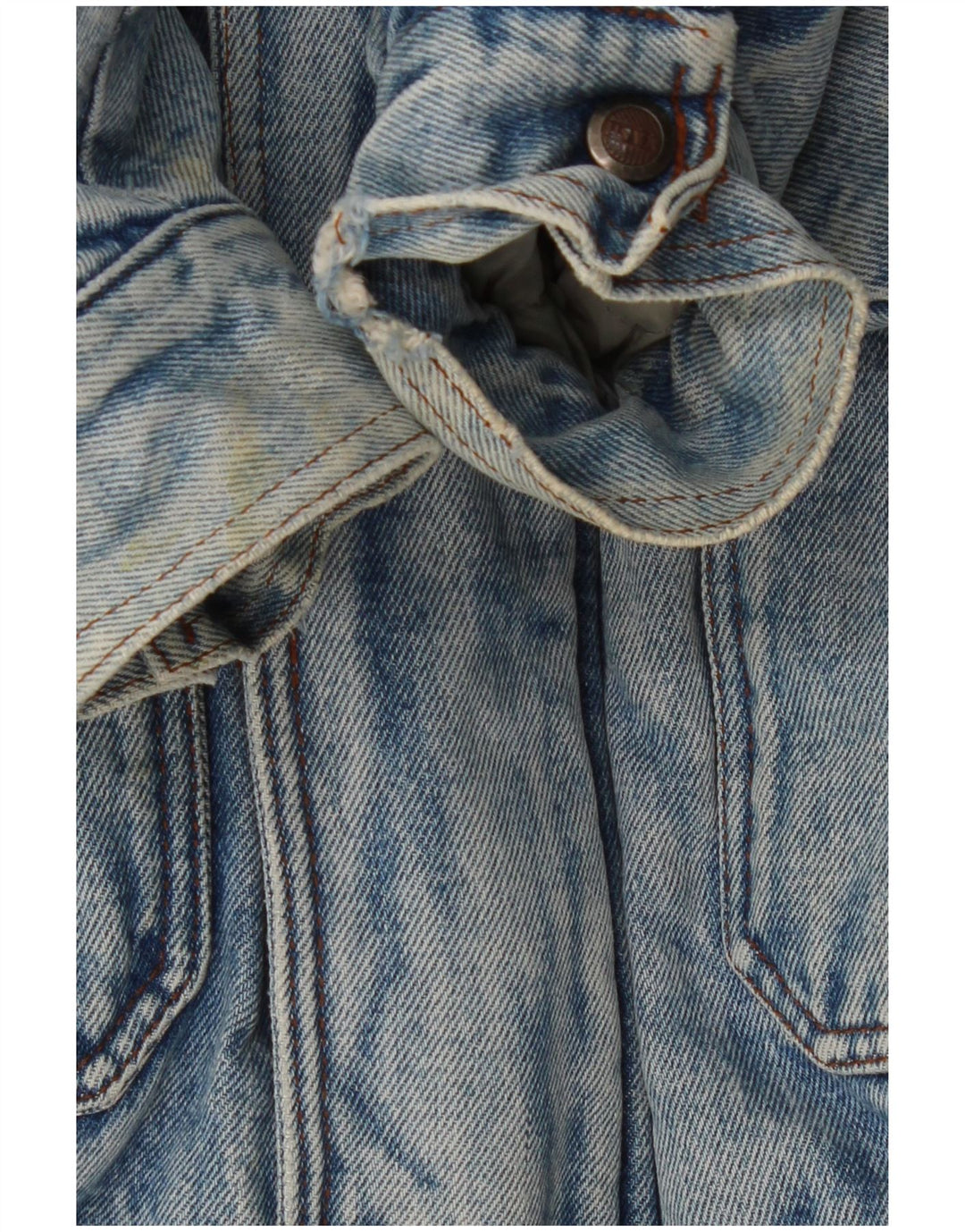 MASH Herren Sherpa Jeansjacke UK 42 XL Blaue Baumwolle