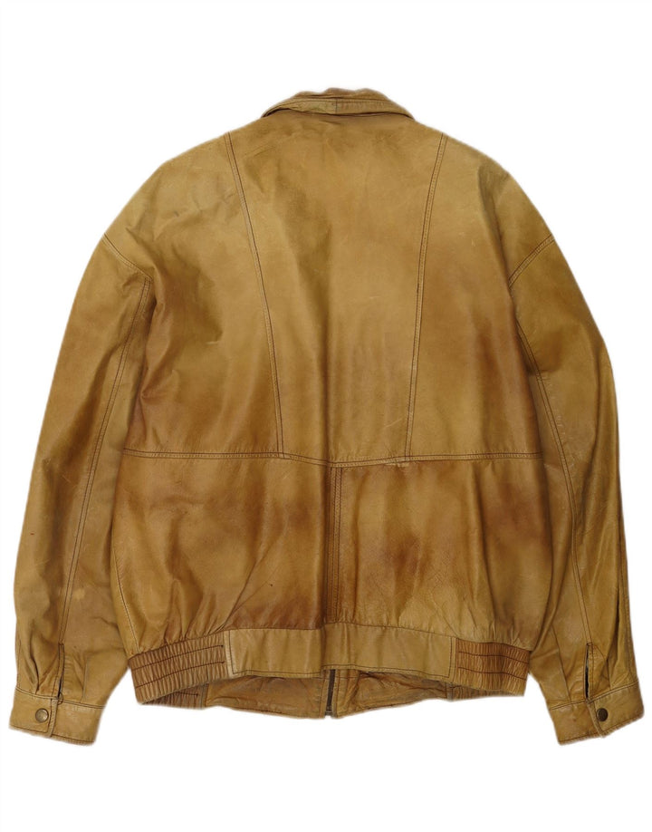 Charles A Lindbergh Herren Flugfliegerjacke EU 52 XL Beige