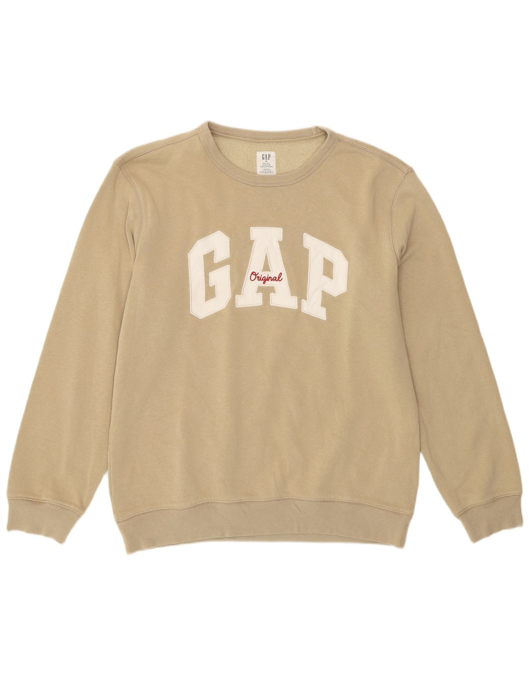 Gap Herren-Sweatshirt mit Grafik, mittelbeige Baumwolle